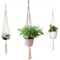 Macrame Plant Hanger Indoor Outdoor Hanging Plant Holder Hanging Planter Stand Flower Pots for Decorations Cotton Rope