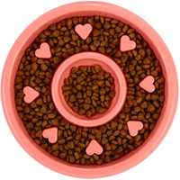 Amazon 2018 Best Seller Slow Feed Pet Bowls Feeder Slow Eating Plastic Pet Dog Food Bowl