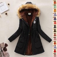 Ecowalson Warm Winter Parka Fur Collar