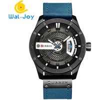WJ-6556 Curren 8301 European and American Men's Wrist-watch Casual Strap Waterproof Calendar Personality Quartz Army Men's Watch