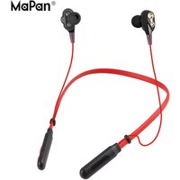 Best New Arrival MaPan Sport Neckband Good Bass Sound Dual moving Unit Design TWS True Wireless stereo music Bluetooth Earphone