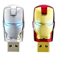 Lighting Iron Metal Man USB Marvel Flash Drive Thumb Drive USB Stick 16MB 32MB 64MB 128MB to 256GB