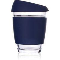 Wholesale Heat-resistant Travel Coffee Cup Glass Reusable Coffee Cup With Silicone Sleeve And Lid