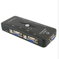 4 Port USB 2.0 KVM Switch VGA/SVGA Splitter Box Video VGA switcher 4 input 1 output