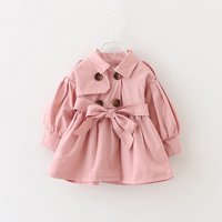 Double Breasted Long Sleeve Trench Coat Belt
