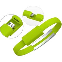 Portable Bracelet USB Cable Packaging Colorful Wristband USB Bracelet Charger Cable