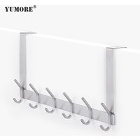 Amazon Hot Selling heavy duty solid coat wall cloth door hook hanger , Stainless Steel over the door hook rack