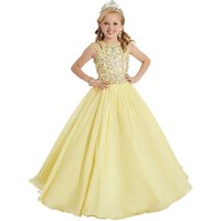 Chiffon Beaded Ball Gown