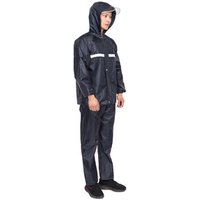 L-4XL Hiking Fishing Rain Gear Poncho Rainwear Suit Impermeable Women/Men Hooded PVC Motorcycle Raincoat