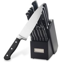 13 Piece Kitchen Knife Block Set Sharpener