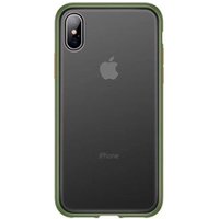 Dual Color Button Clear Rubber Painting Phone Case For iphone XS Max