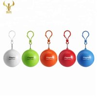 PE customized logo rain poncho ball