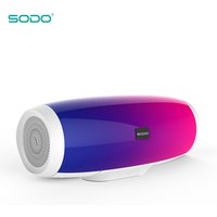 2019 SODO Manufacturer Portable Light up 4.2V Bluetooth Speaker TWS With the Light Follow the Music LED