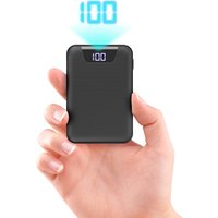 ROCK Mini2 2.1A 10000mAh Intelligent digital display 2 USB Output Micro Type C Slim Powerbank