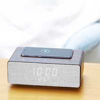 M15 touch screen bluetooth speaker with wireless charger / wireless charger blue tooth wooden speaker