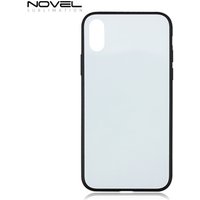 sublimation glass insert phone case with wireless charging for iphone models