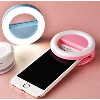 LED Ring Selfie Light for All Smart Phone selfie ring light RK14 with mirror, warm light