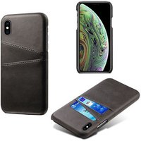 Hot selling PC and PU phone case fashionable leather case cozy texture case for cell phone for iPhone X Xs