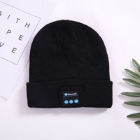 cheap wholesale factory supply bluetooth 4.2 wireless music beanie winter knitted smart warm hat earphone with mic