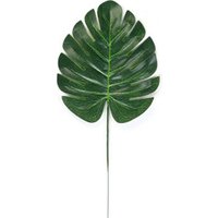 ZERO Wholesale Artificial Tropical Leaves Green Turtle Plam Leaf Artificial Leaves for Decoration