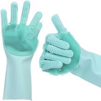 Heat-Resistant Silicone Dish Washing Gloves