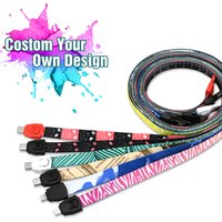 2019 Free shipping Exhibition Gift Mobile Phone Cable Type c Micro charging Lanyard USB data cable