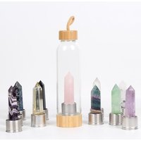MIGPACK 2019 natural gemstone crystal glass water bottle