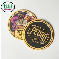 New products pulp board paper coaster set customized face design tea coasters for drink