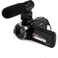 Full HD 1080P Portable mini Camcorders DV 3.0" Rotating LCD Touch Screen 16x Zoom 24MP Anti-shake Digital Camera Video