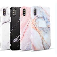 Bulk TPU IMD Marble Phone Case for iPhone X XS XR Xi, Soft Silicone Marble Back Cover for iPhone 6 6s 7 8 Plus 11 Pro Max