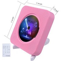 Hot selling wall mounted mp3 boombox portable CD player with BT output/FM/USB/AUX