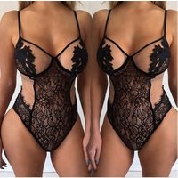 Transparent Lace Bodysuit Lingerie