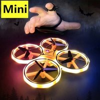2019 hot selling new kids toys flying toys Interactive Induction Drone Quadcopter Intelligent Watch Remote Control UFO