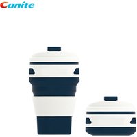Folding Collapsible Silicone Customized Coffee Cup Black from China Manufacturers