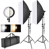 Professional Studio Photography Lighting Led Softbox Kit Led Lamp Holder Light Stand