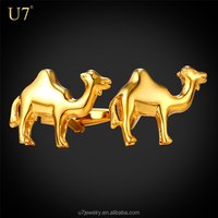 High Quality Men Cufflinks Camel Cuff Buttons Men's Business Shirt Cufflinks Gold/Platinum Plated Wholesale