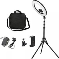 Charm Eyes Selfie Ring Light Portable Beauty Salon Led Light 18inch For Makeup Skin Care Beauty Nail Manicure