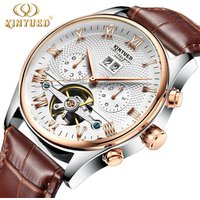 KINYUED J012 Casual Watches Fashion Leather Watches For Men Mechanical KINYUED Automatic Wristwatch