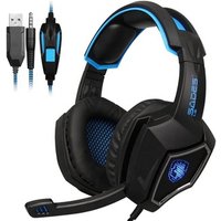 2019 New SADES L9 Gaming Double 3.5+USB Headphones With Microphone Headset Headphones Gaming