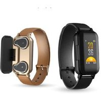 newest tws wireless earphone and Sports Fitness Activity Heart Rate Tracker Blood Pressure smartWatch