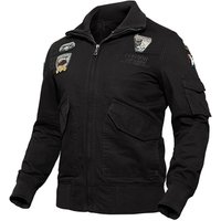 2018 Plain Design Canvas Bomber Jacket