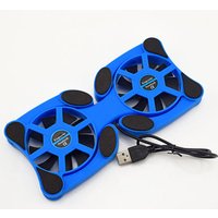 Portable Slim Smart Laptop Cooling Pad 2 Fans Cooler plug play For 7-15 Inch Notebook Laptop