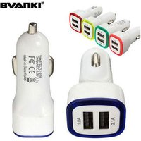 High Quality Brilliant 5V 2.1A Universal 2 port car charger input 12V 24V Car Battery Charger LED dual usb car charger with LED