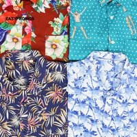 Printed Rayon Hawaiian Short Sleeve Shirt