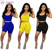 O8002 new fashion casual tracksuit sport two piece set for ladies