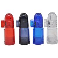 6pcs Acrylic Plastic Snuff Bullet Snuffer Dispenser Glass Vial Rocket Snorter Tube