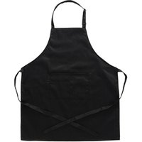 OEM Service Anti- dirty Black Polyeter/ Cotton Kitchen Aprons Custom Kitchen Aprons
