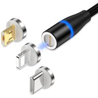 Cable Professional Manufacturer 360 degree charge cable Usb To Micro Usb Type C Magnetic Charging Cable 3 In1