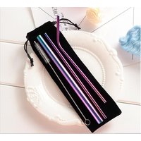 Rainbow Stainless Steel Drinking Straws