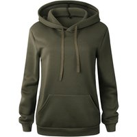 Long Sleeve Plain Jogging Pullover Hoodie